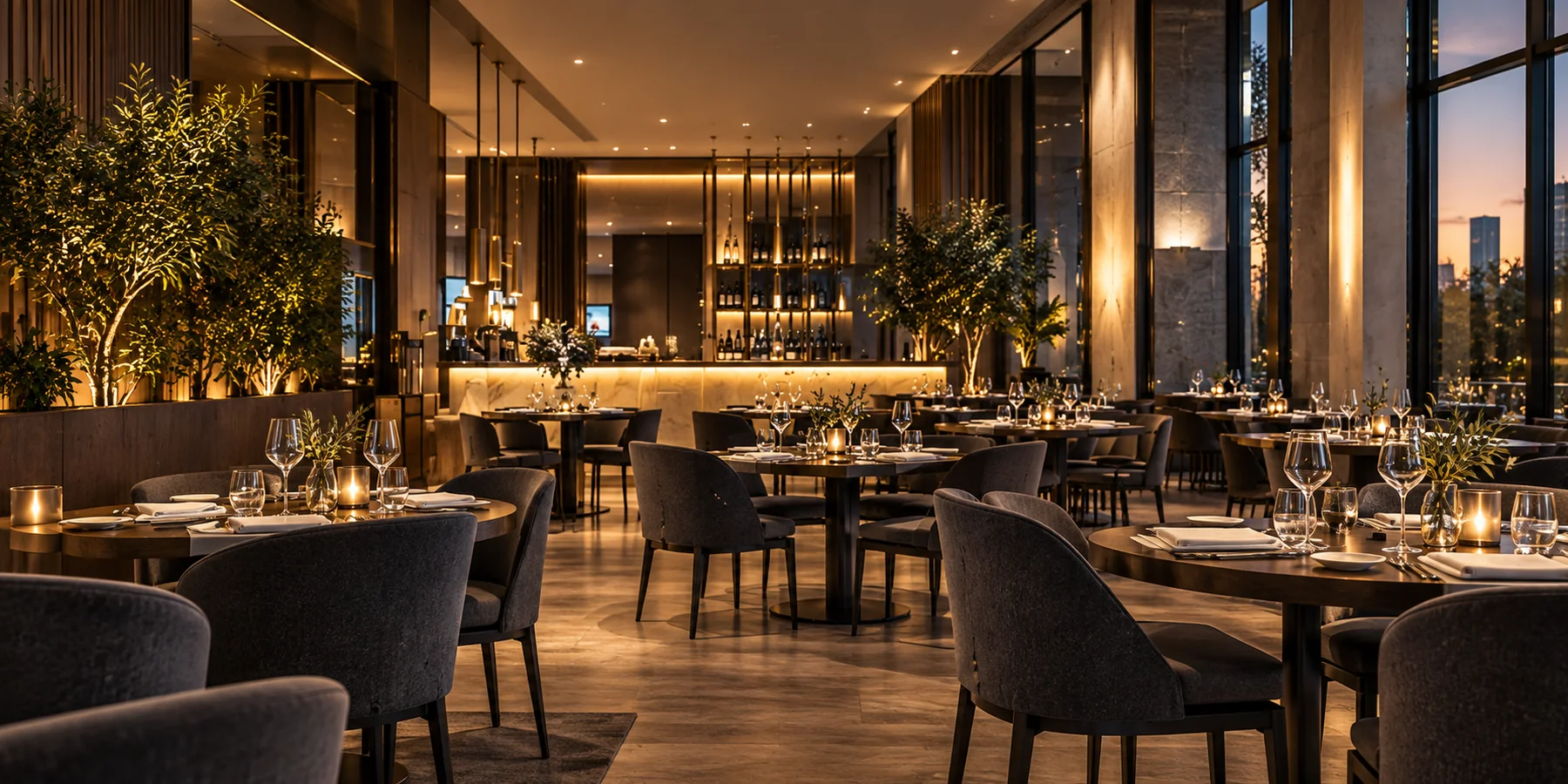 Dining at Turn Space.