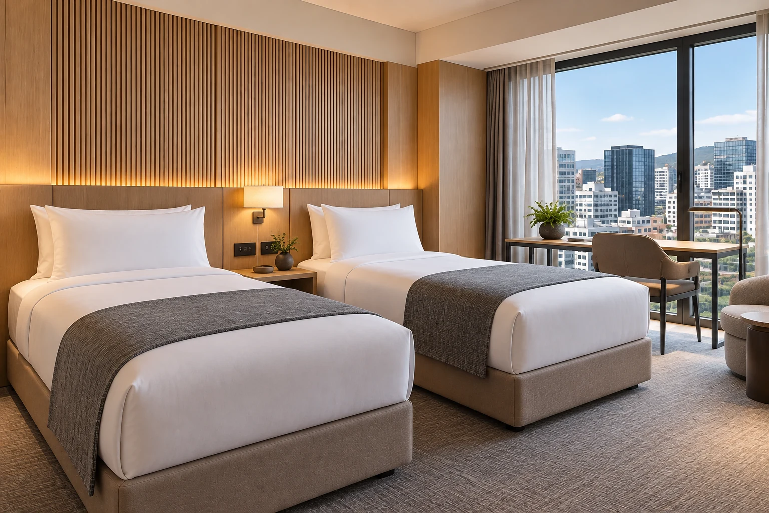 Twin Room, two single beds.